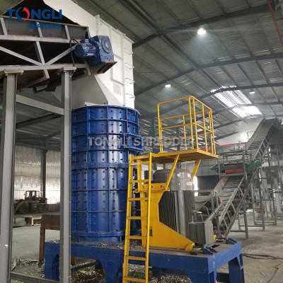 Vertical Automobile Body And Light Thin Scrap Steel Crusher Price In Spain